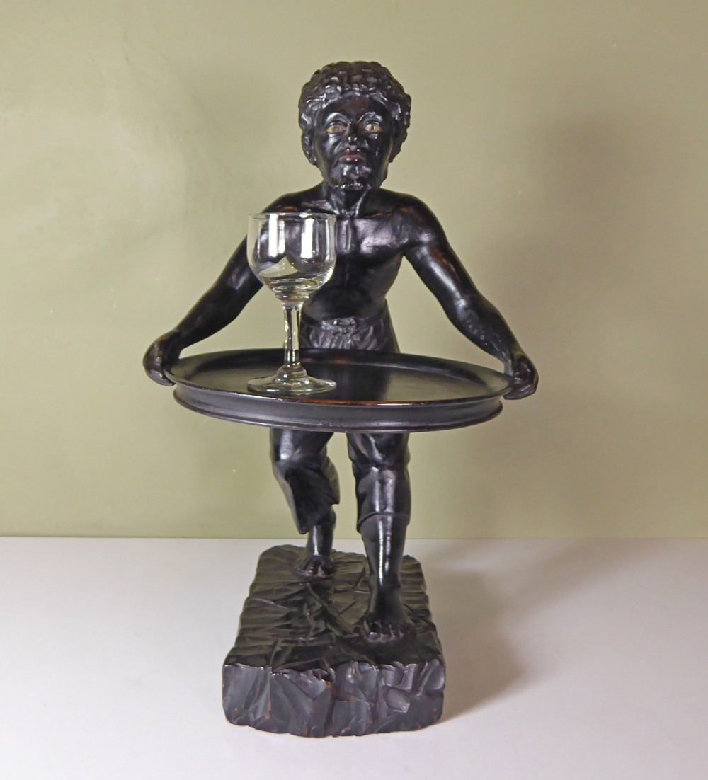 19TH C EBONIZED DUMB WAITER