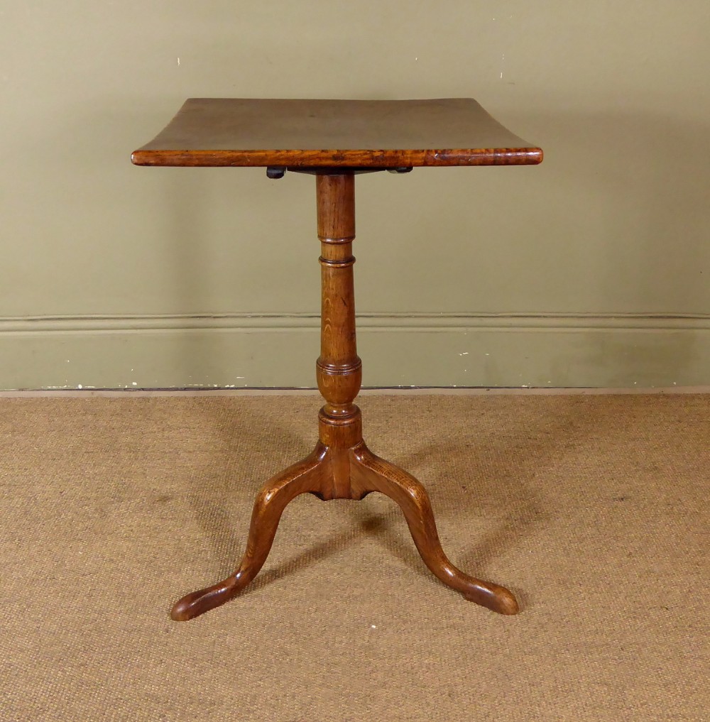WELL FIGURED 18TH C OAK TABLE