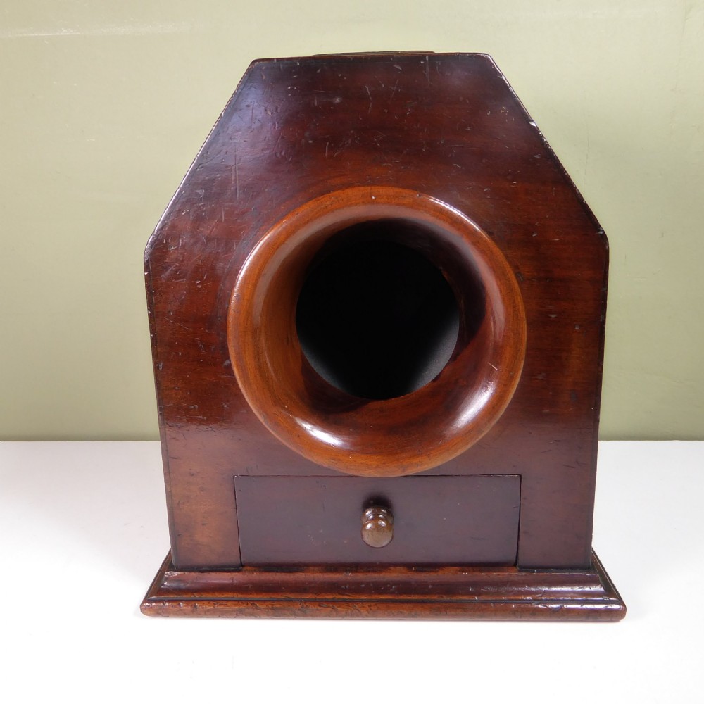 19TH C MAHOGANY BALLOT BOX, VOTING BOX View III