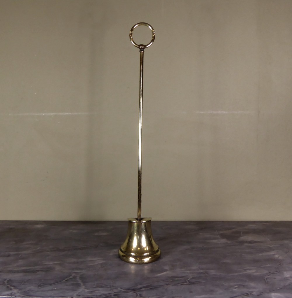 TALL 19TH C BRASS DOOR PORTER