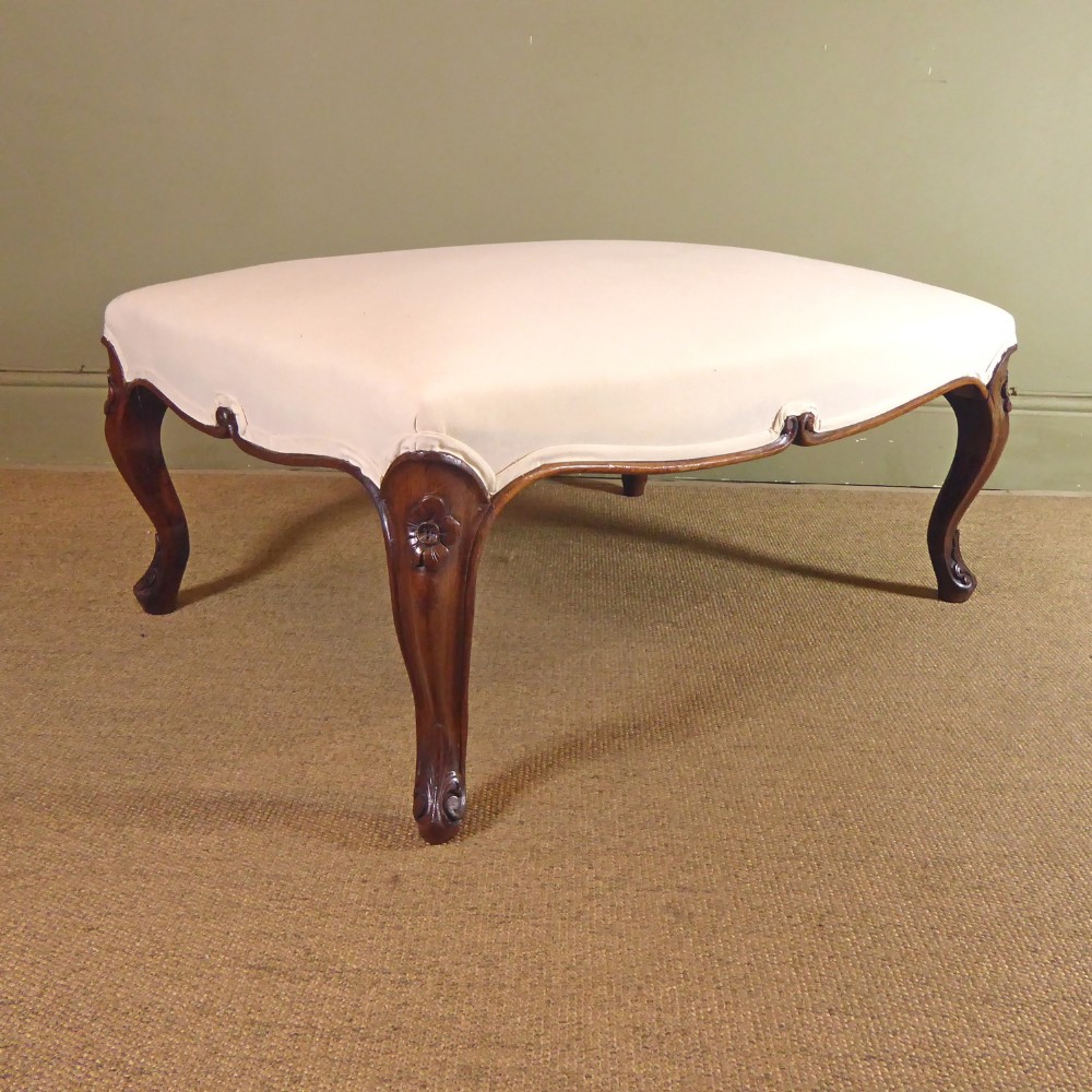 LARGE 19TH C CENTRE STOOL