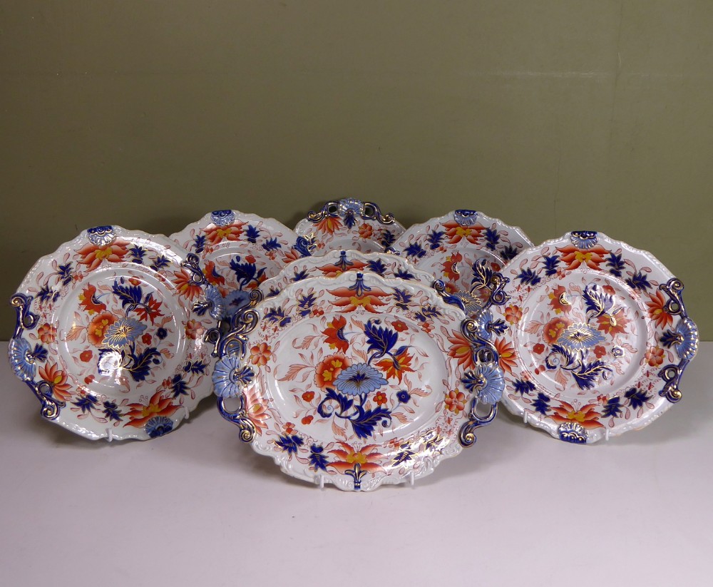 SET OF 19TH C IRONSTONE DISHES