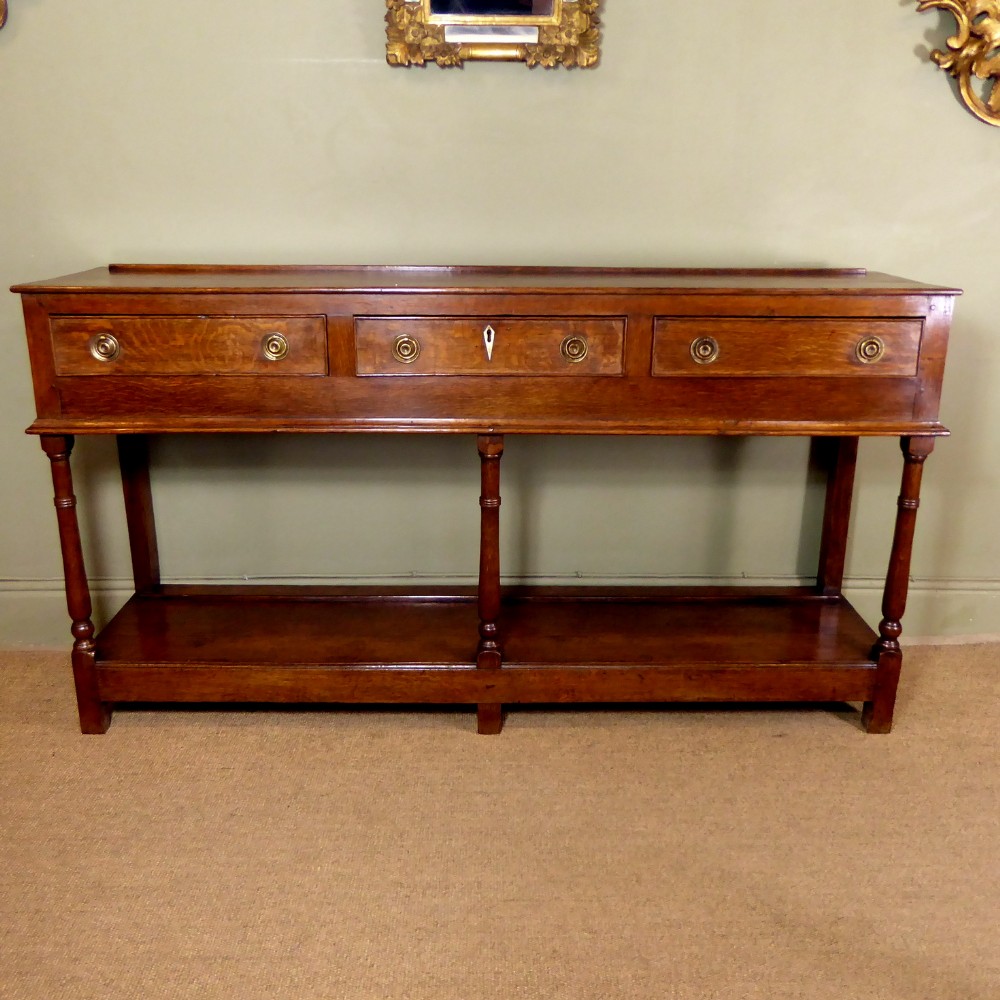 EARLY 19TH C OAK DRESSER