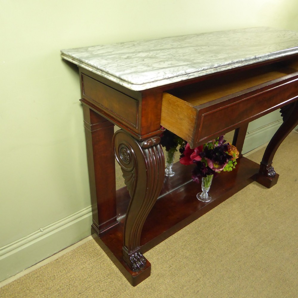 REGENCY MAHOGANY CONSOLE TABLE View IV