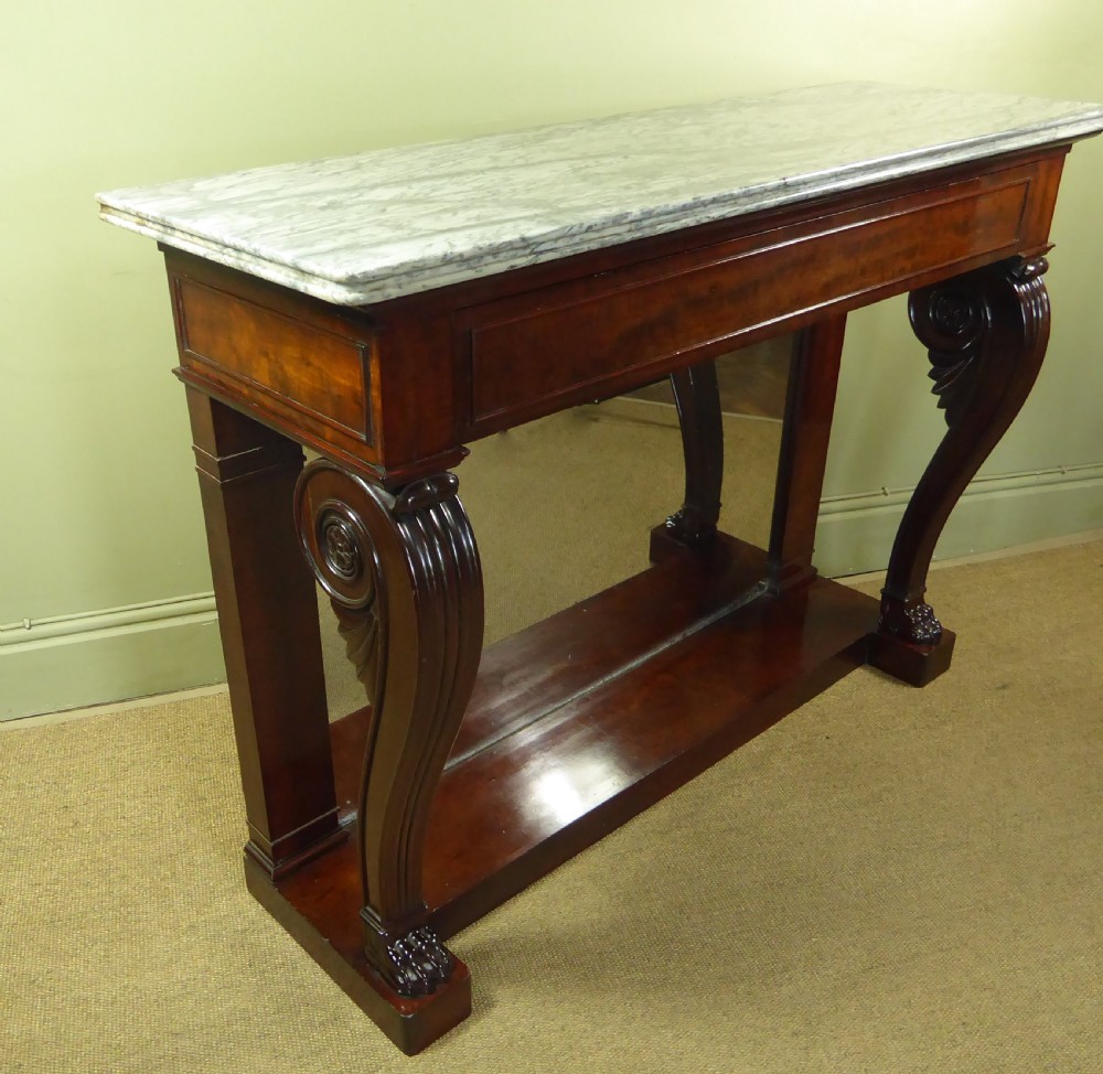 REGENCY MAHOGANY CONSOLE TABLE View V