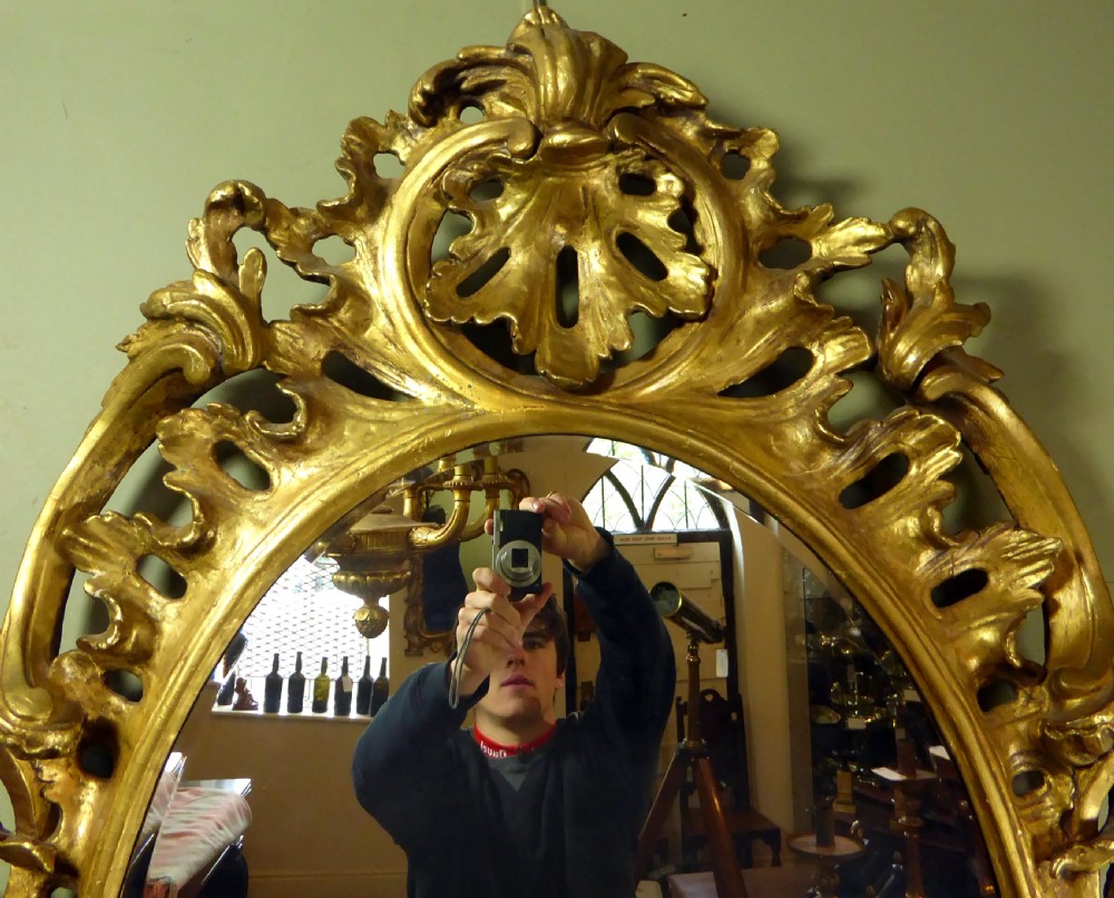 A LARGE GEORGE III GILT MIRROR View III