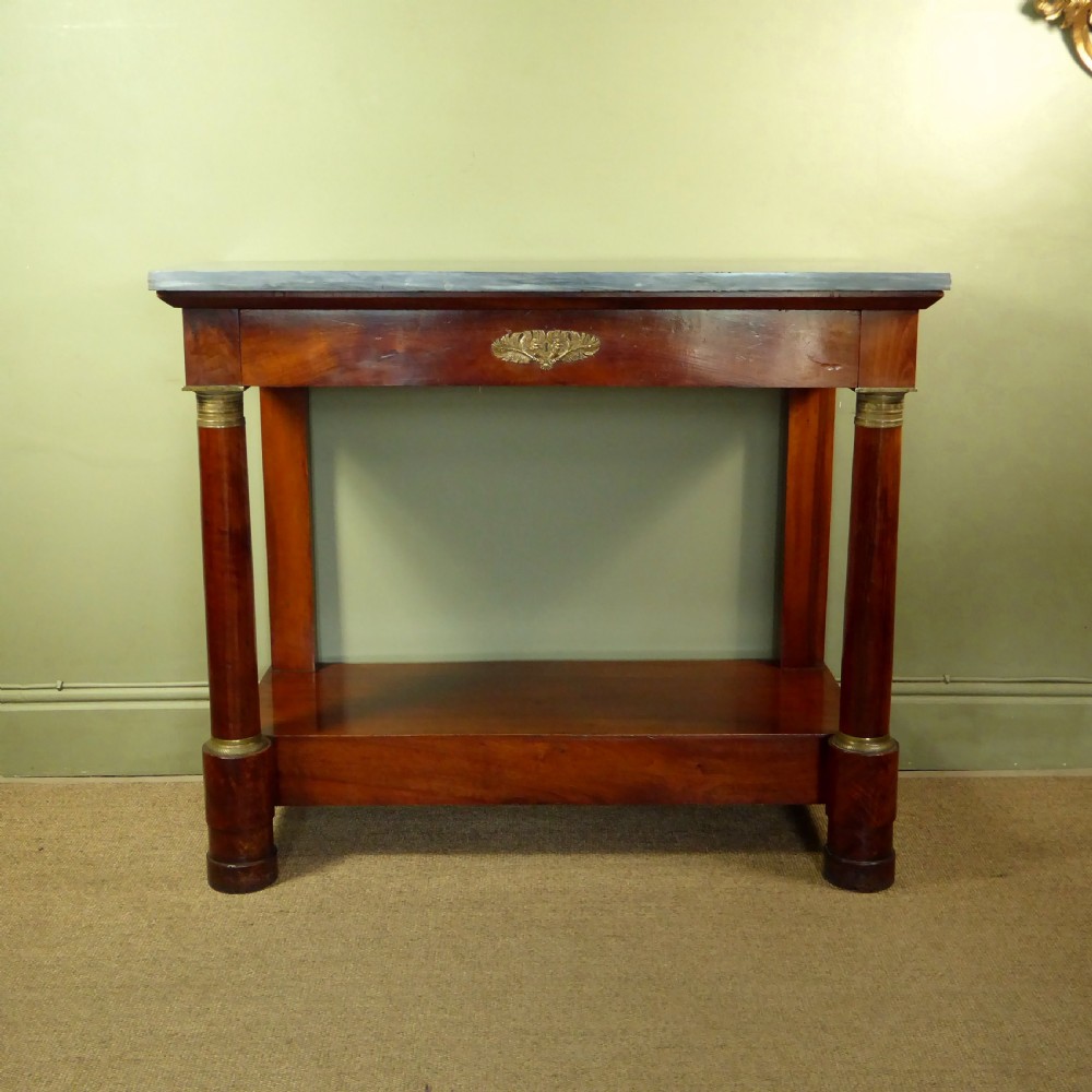 EARLY 19TH C WALNUT CONSOLE TABLE