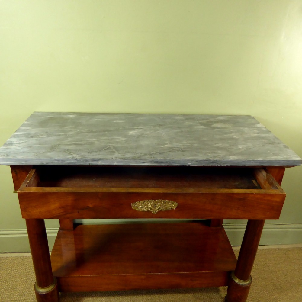EARLY 19TH C WALNUT CONSOLE TABLE View III