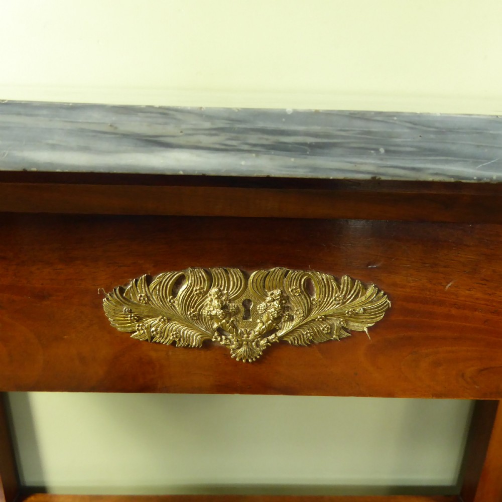 EARLY 19TH C WALNUT CONSOLE TABLE View V