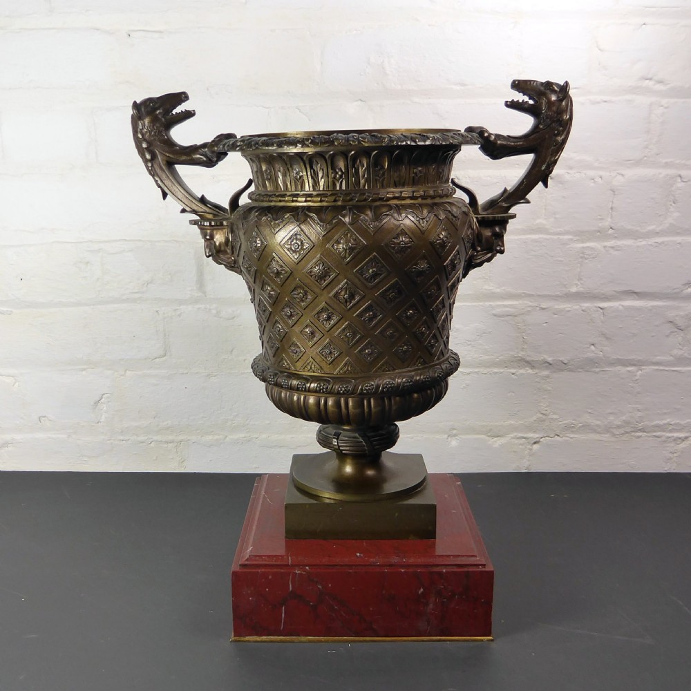 REGENCY BRONZE WINE COOLER, VASE