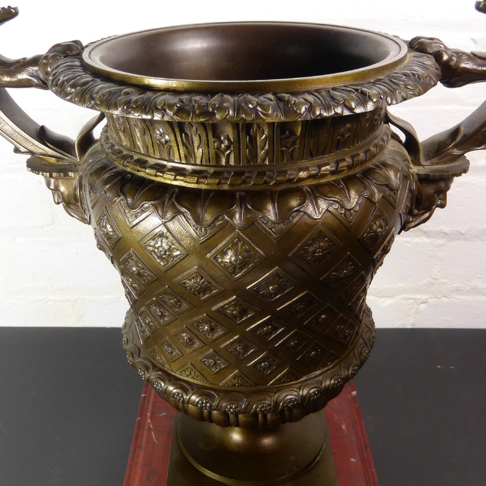 REGENCY BRONZE WINE COOLER, VASE View II