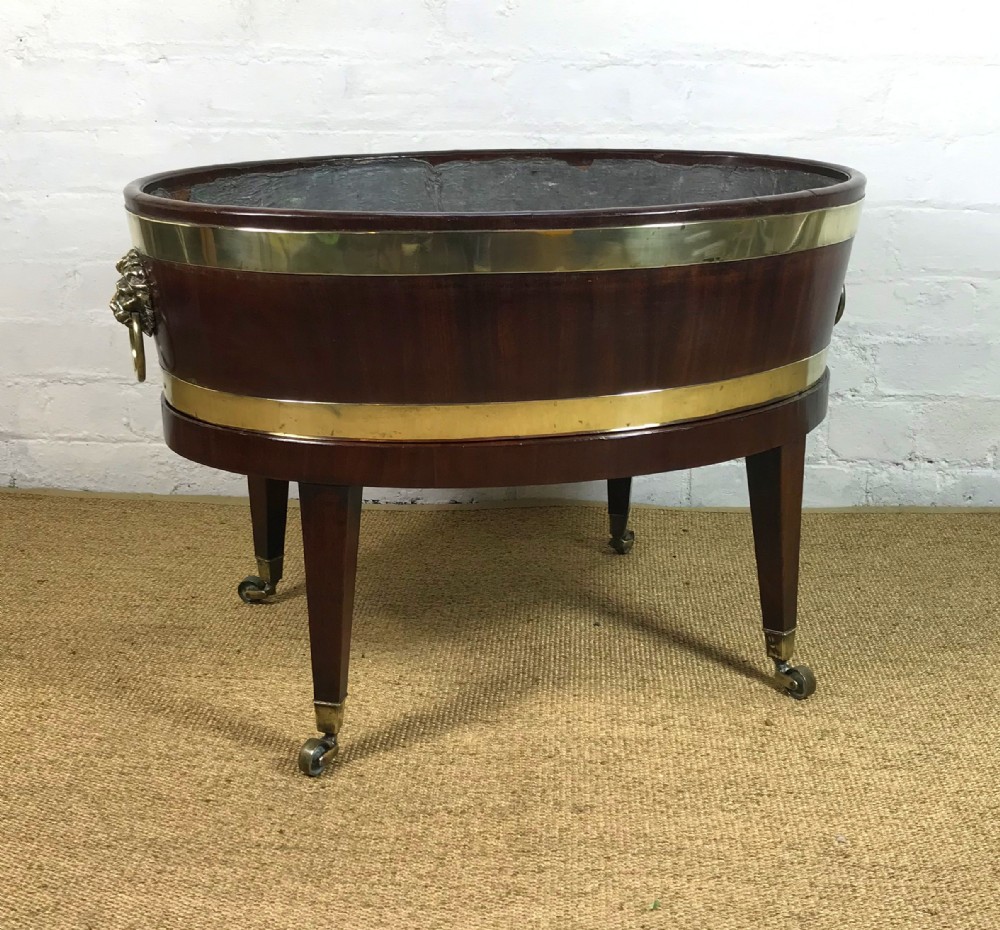 18TH C MAHOGANY WINE COOLER