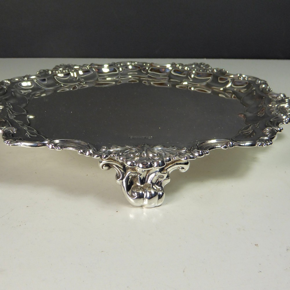 SOLID SILVER SALVER, SHEFFIELD 1908. View VII