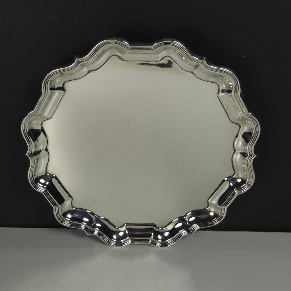 SOLID SILVER SALVER BY MAPPIN & WEBB