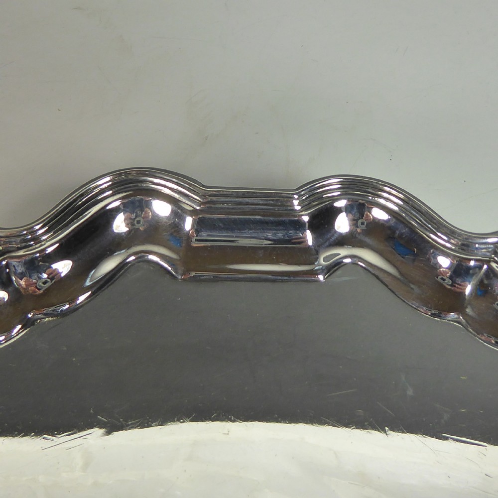 SOLID SILVER SALVER BY MAPPIN & WEBB View VII