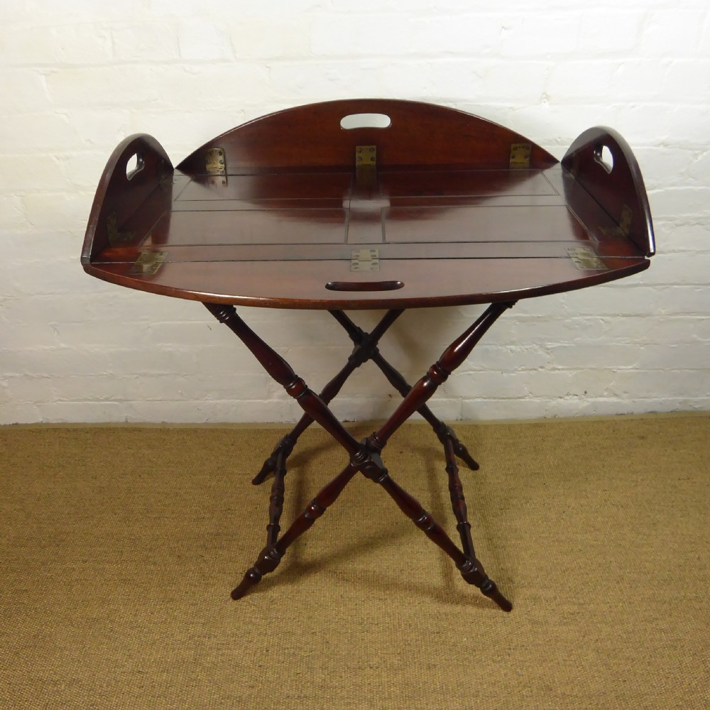 18TH C MAHOGANY BUTLERS TRAY