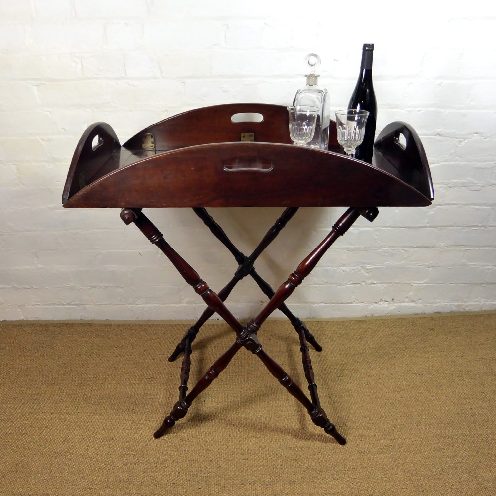 18TH C MAHOGANY BUTLERS TRAY View II