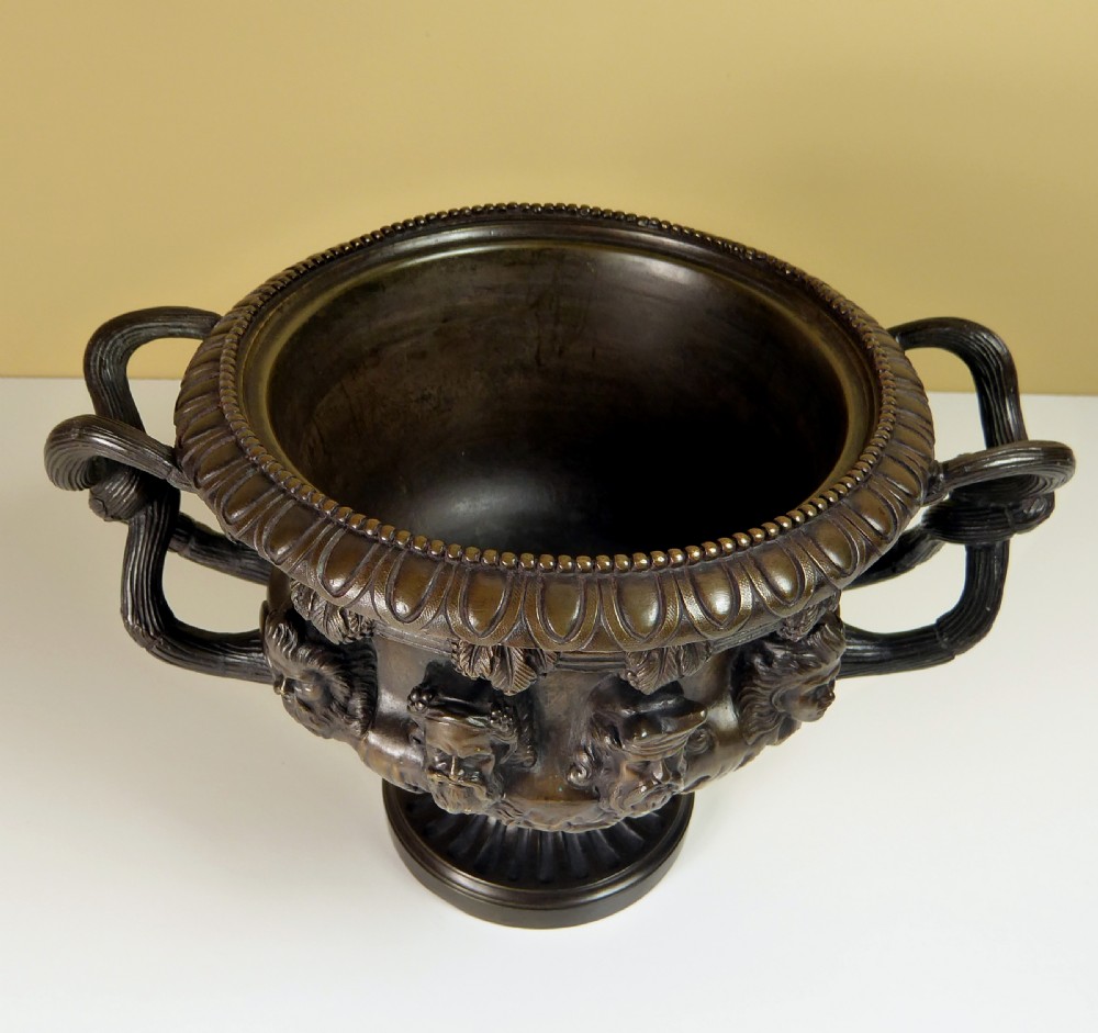 19TH C BRONZE WARWICK VASE View III