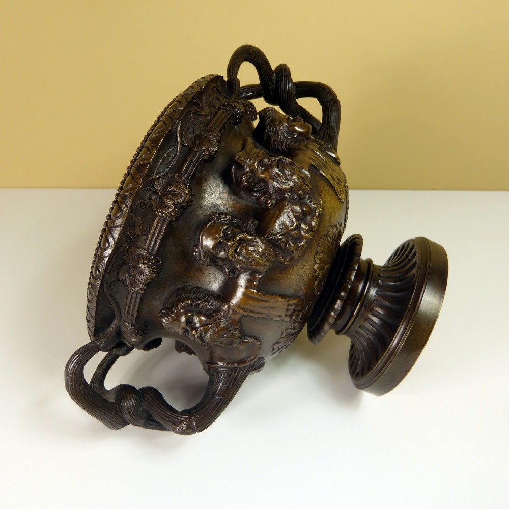 19TH C BRONZE WARWICK VASE View V