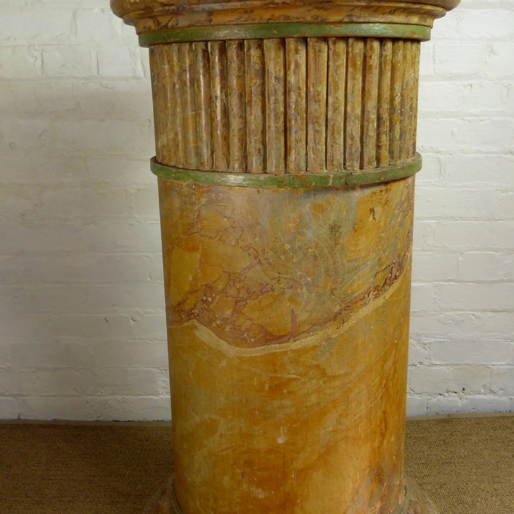 LARGE 19TH C PEDESTAL View II