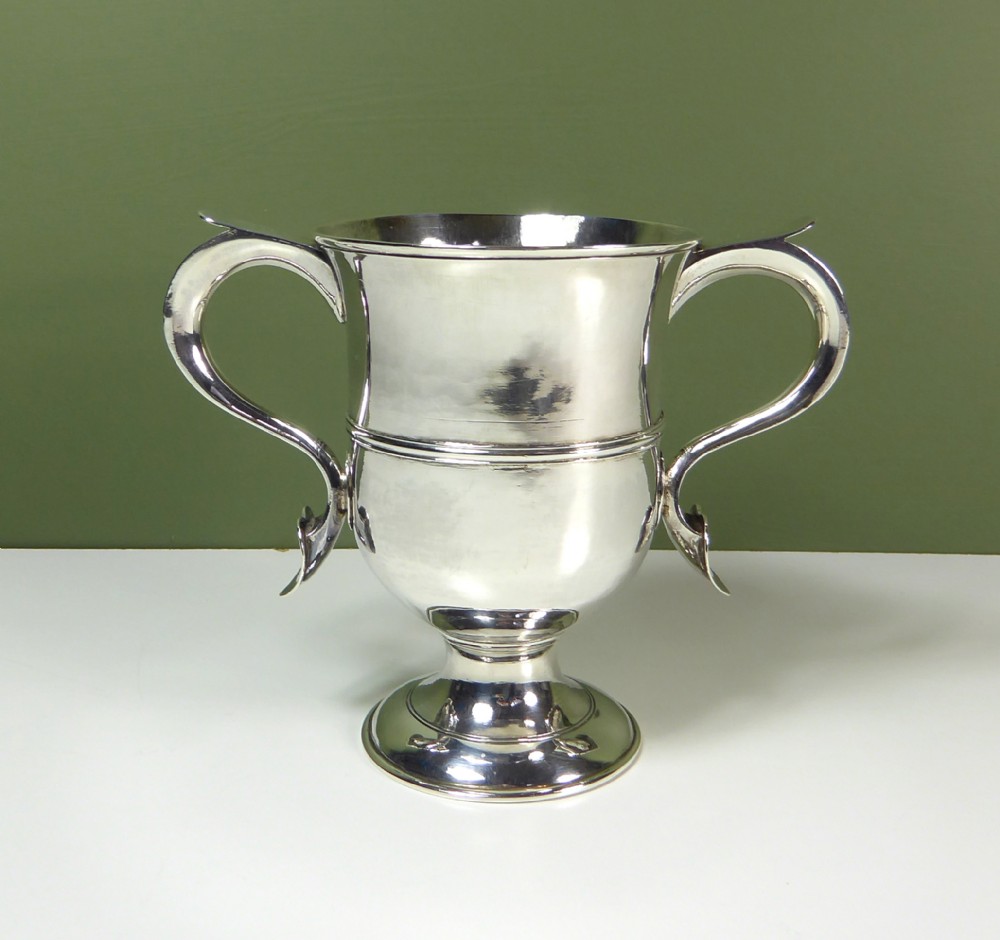 18TH C SILVER LOVING CUP