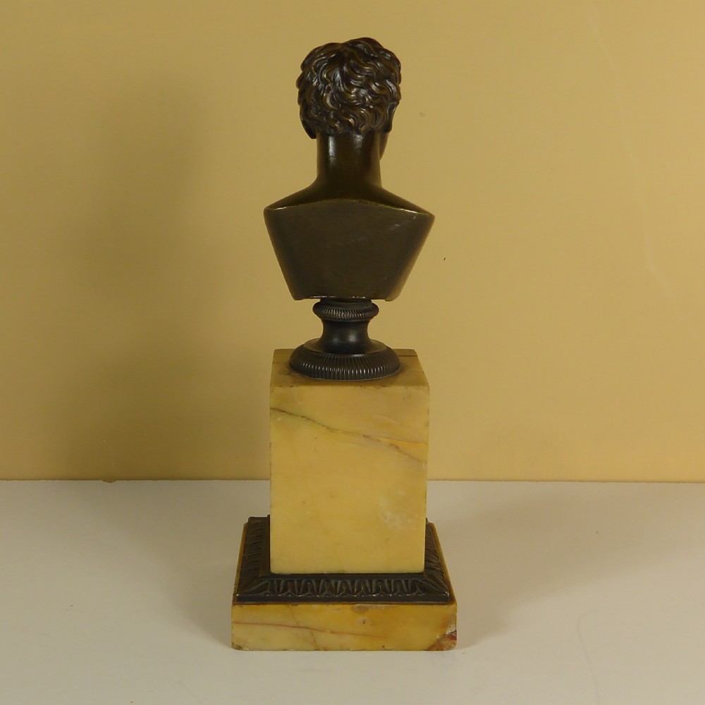 19TH C BRONZE BUST OF BYRON View IV