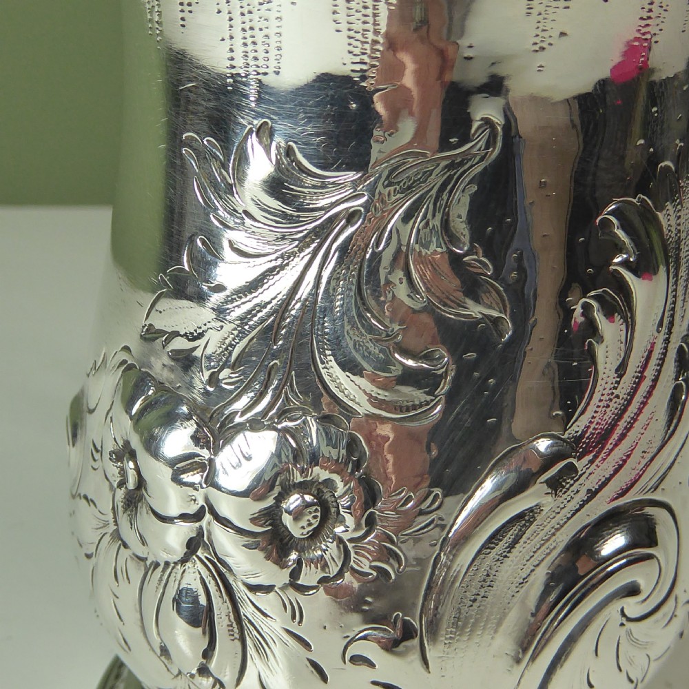 18TH C SILVER TANKARD BY WILLIAM SHAW View VII