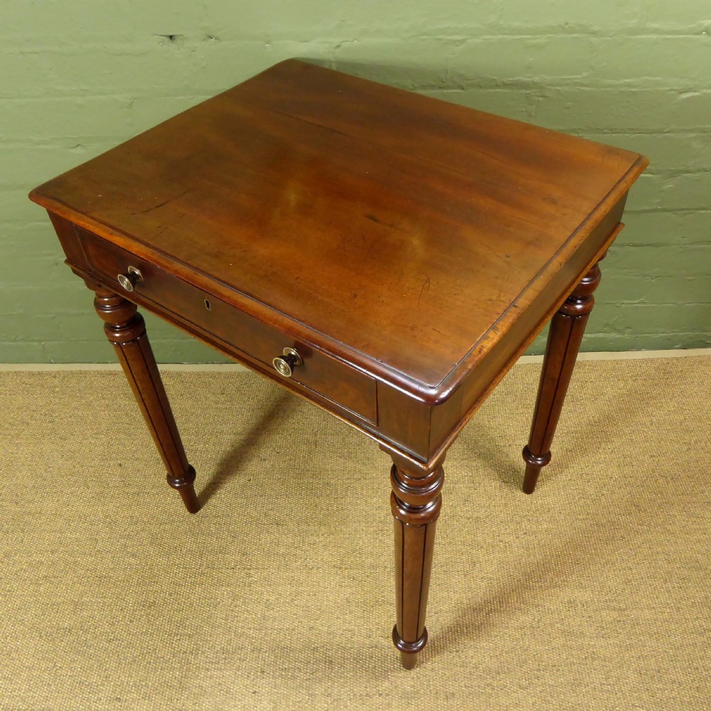 19TH C MAHOGANY SIDE TABLE, LAMP TABLE View III