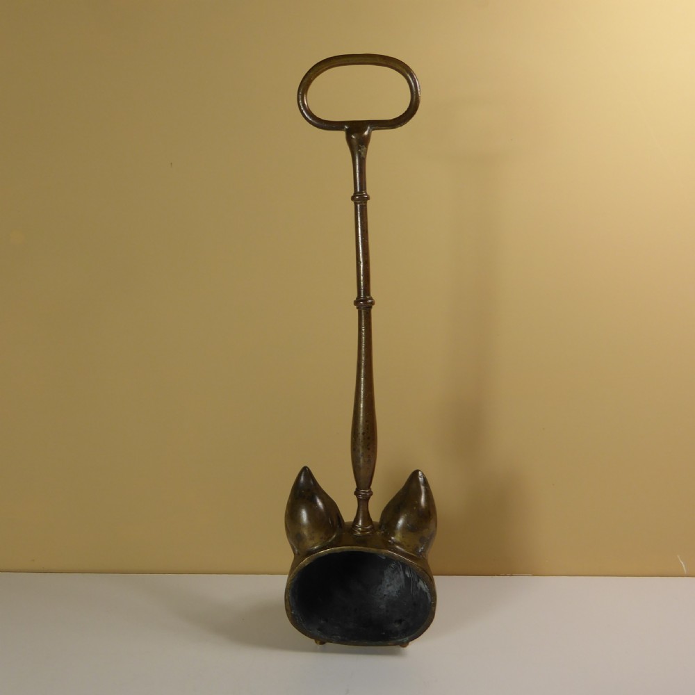 19TH C BRASS FOX DOOR PORTER View IV