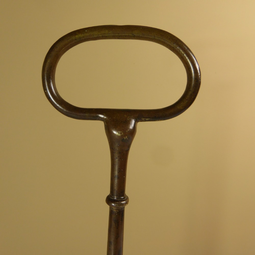 19TH C BRASS FOX DOOR PORTER View VI