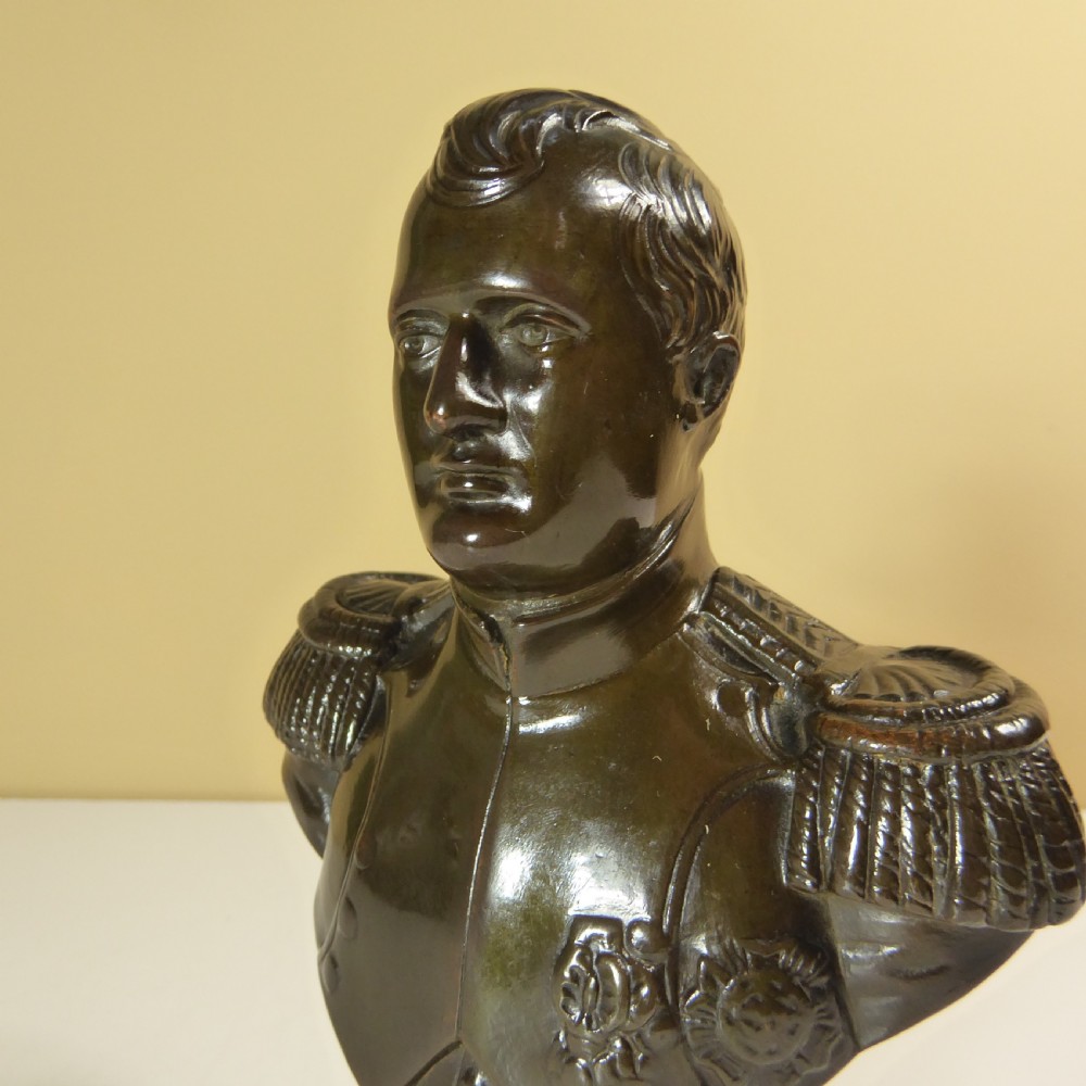 19TH C BRONZE BUST OF NAPOLEON View III