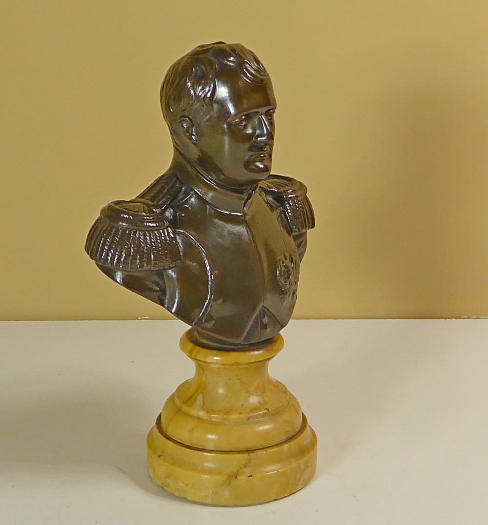 19TH C BRONZE BUST OF NAPOLEON View V