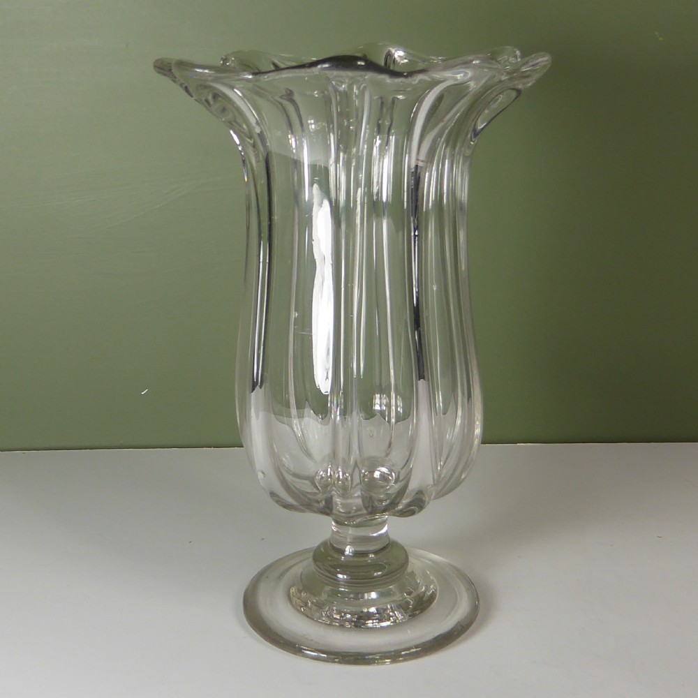 TWO 19TH C CELERY VASES View II