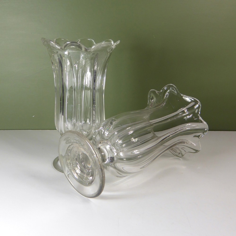 TWO 19TH C CELERY VASES View V