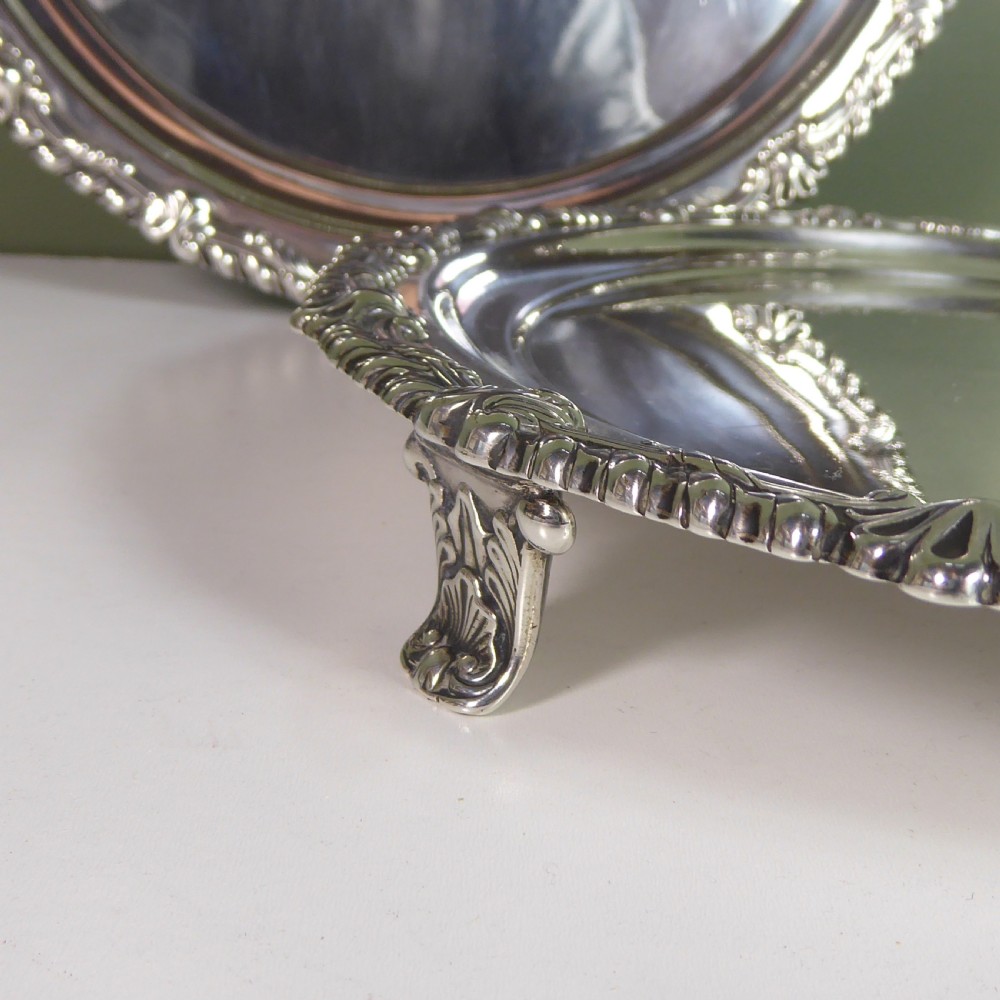 PAIR OF REGENCY SILVER SALVERS View VI