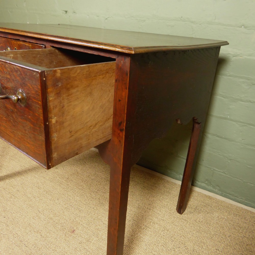 GEORGE III OAK SIDE TABLE View V