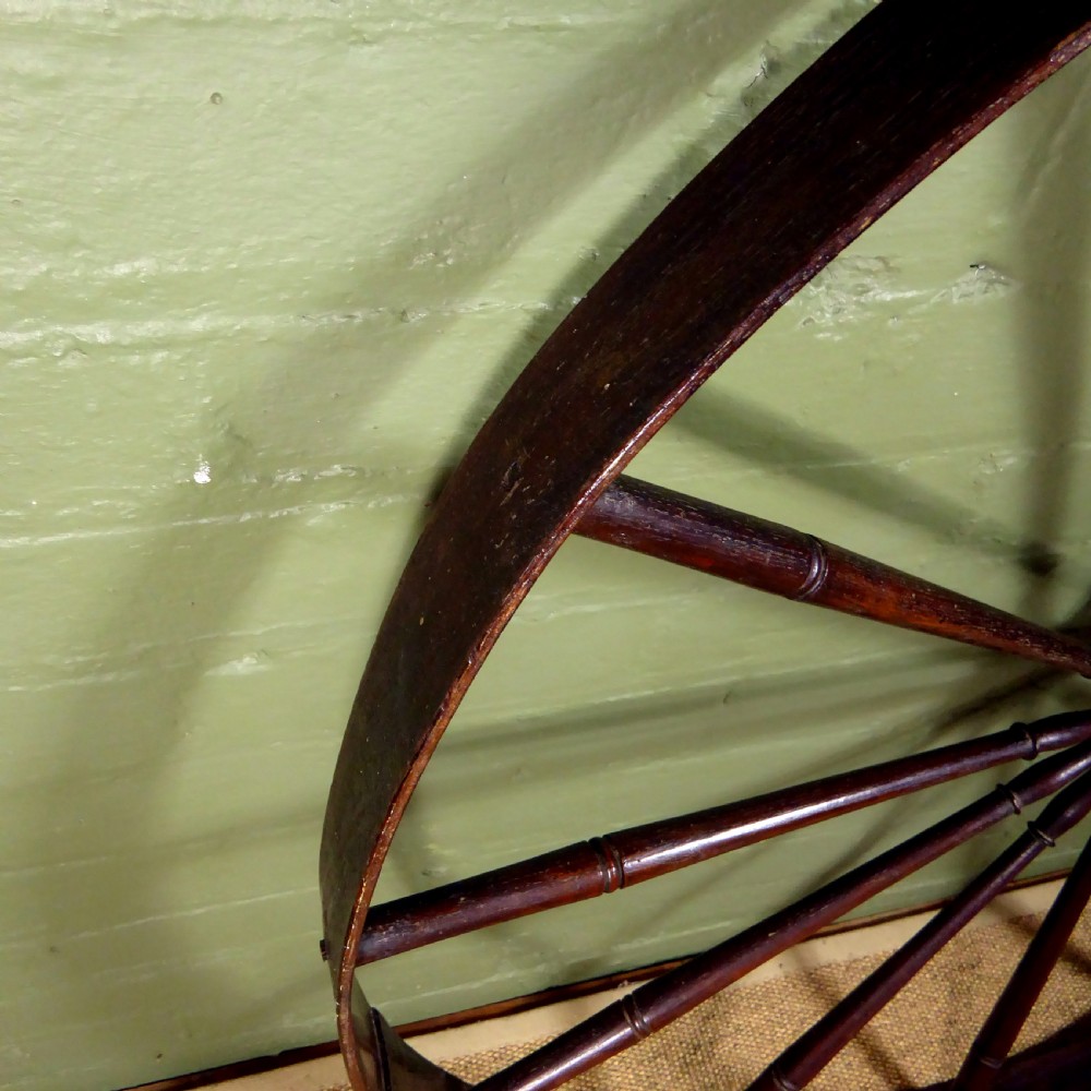 LARGE 19TH C OAK WHEEL View III