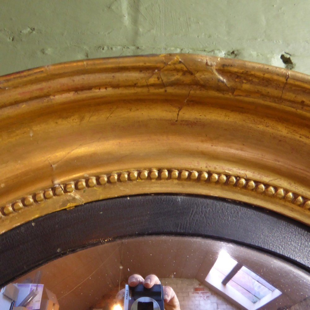 REGENCY GILT CONVEX MIRROR View V