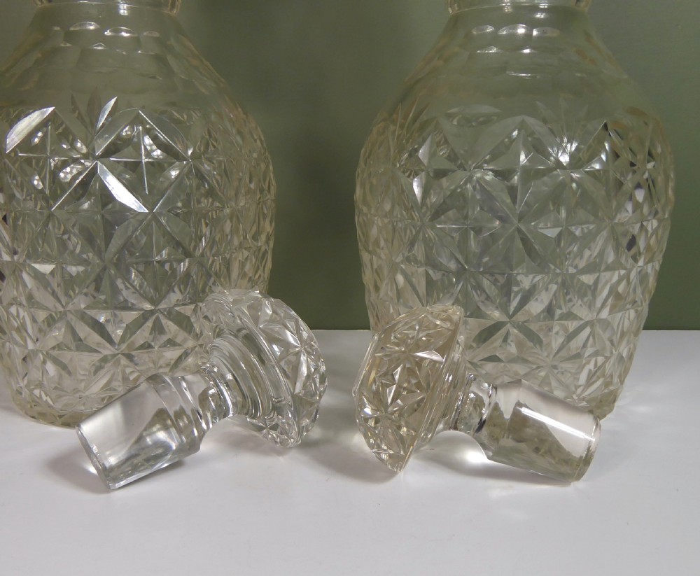 PAIR OF 19TH C CUT GLASS MAGNUM DECANTERS View III