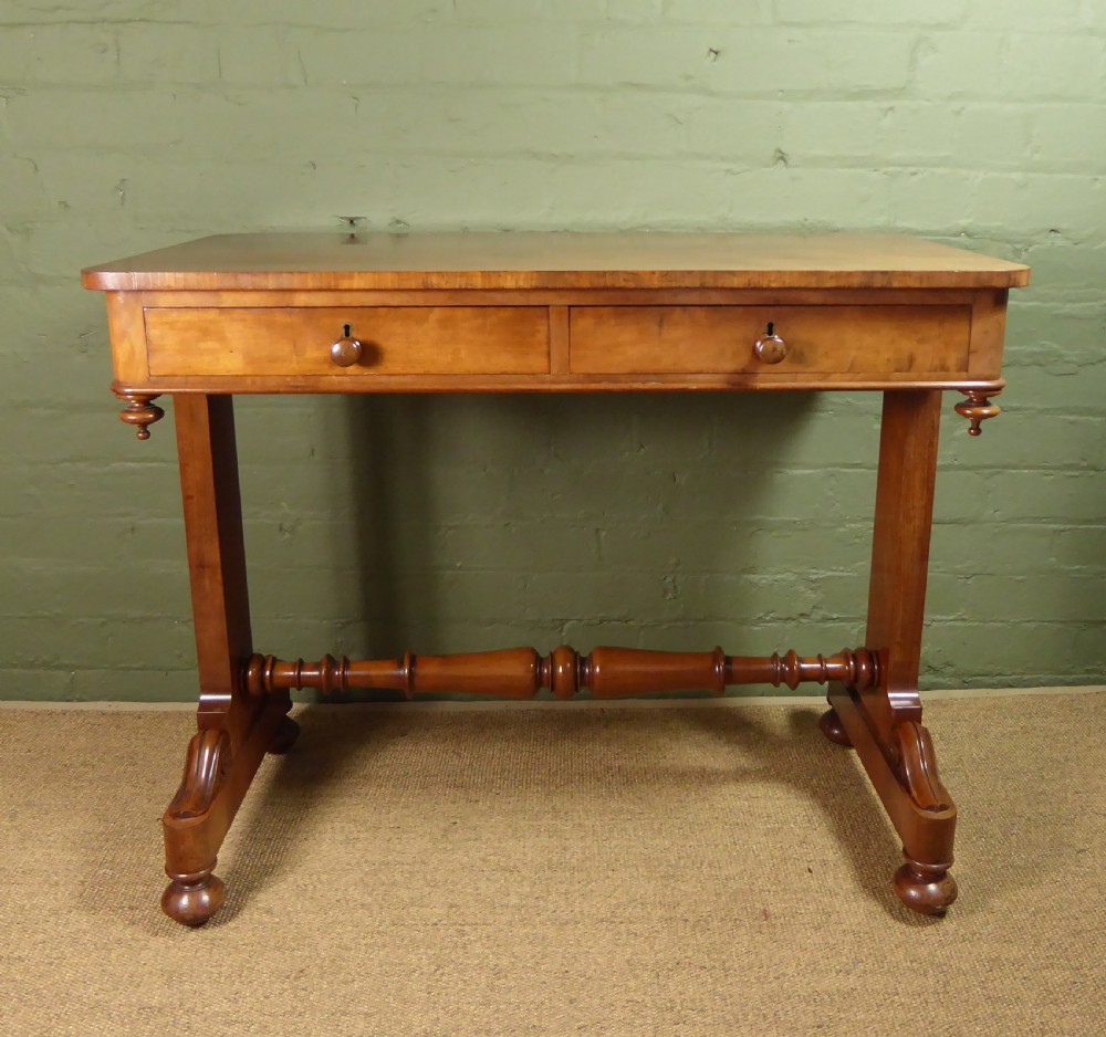 19TH C MAHOGANY WRITING TABLE