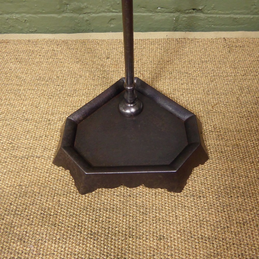 19TH C STEEL FIRE TOOL STAND View III