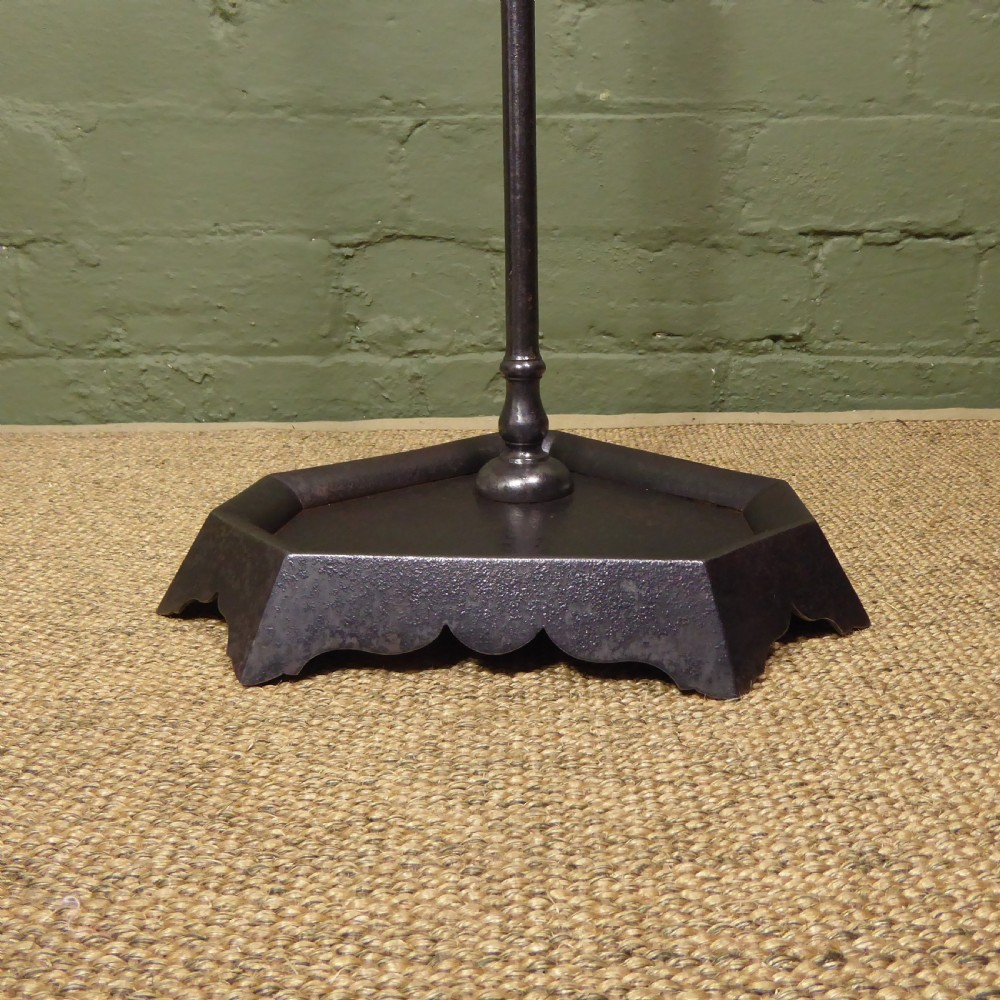 19TH C STEEL FIRE TOOL STAND View VI