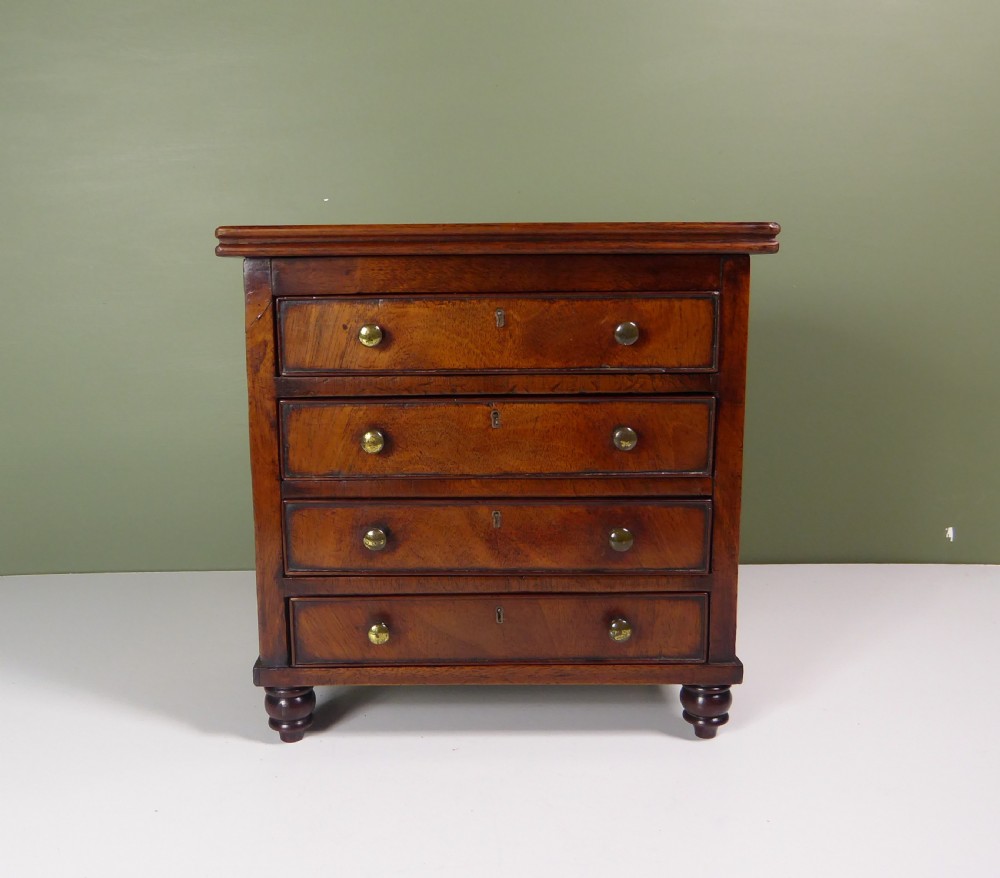 REGENCY MINIATURE CHEST OF DRAWERS