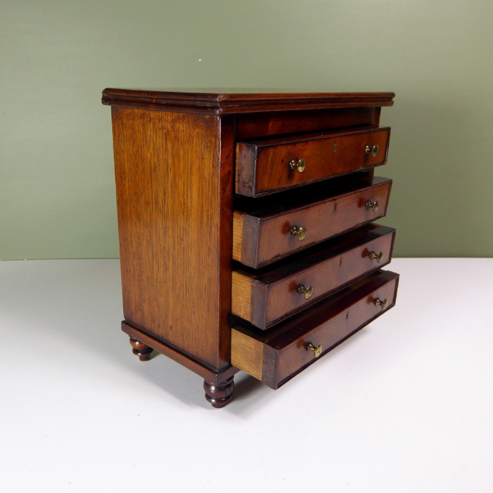 REGENCY MINIATURE CHEST OF DRAWERS View V