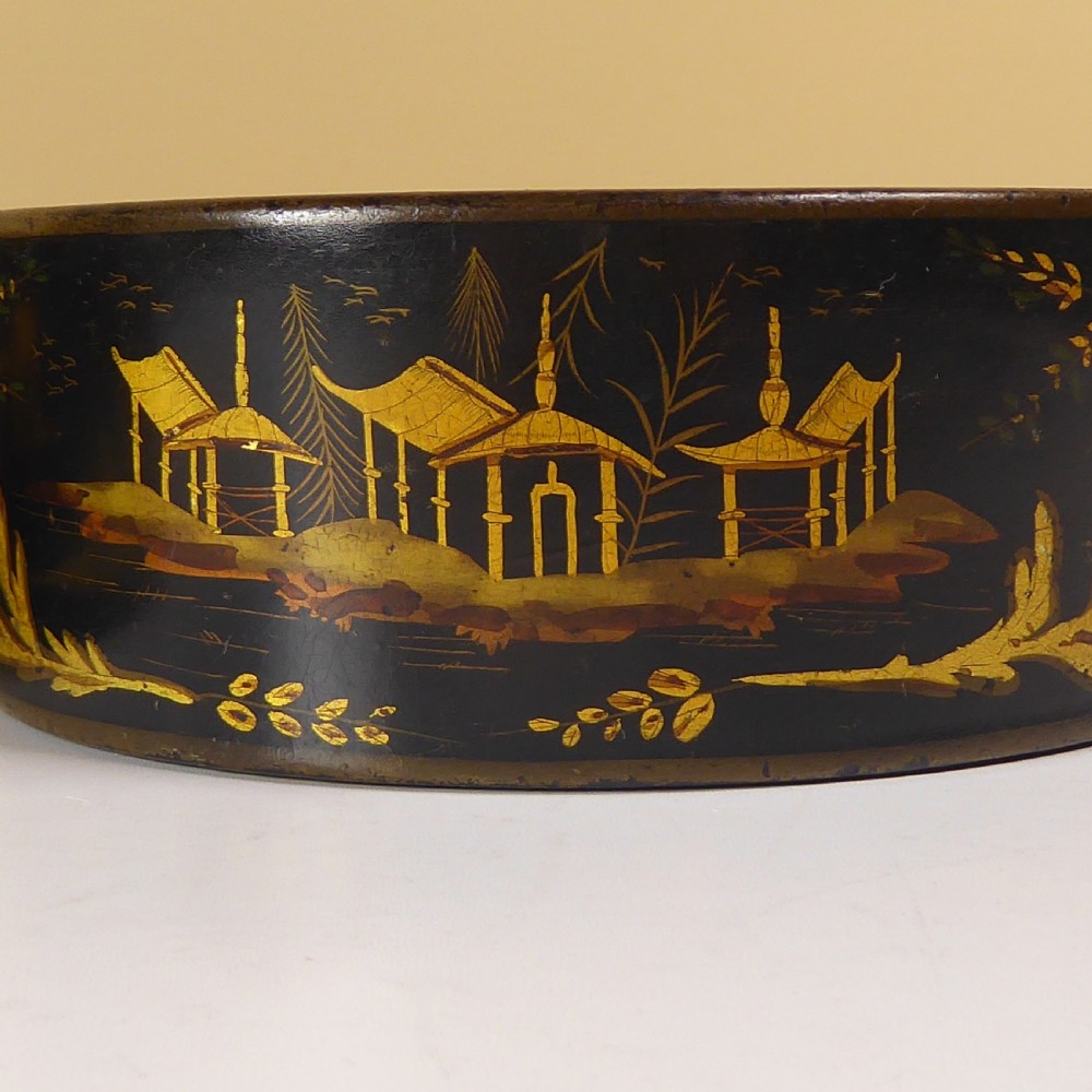 PAIR OF REGENCY PAPIER MACHE COASTERS View VI
