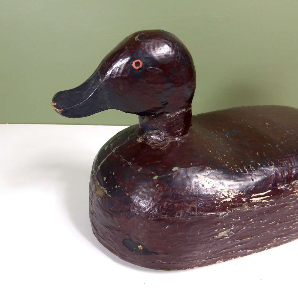 19TH C PAINTED DECOY DUCK View II