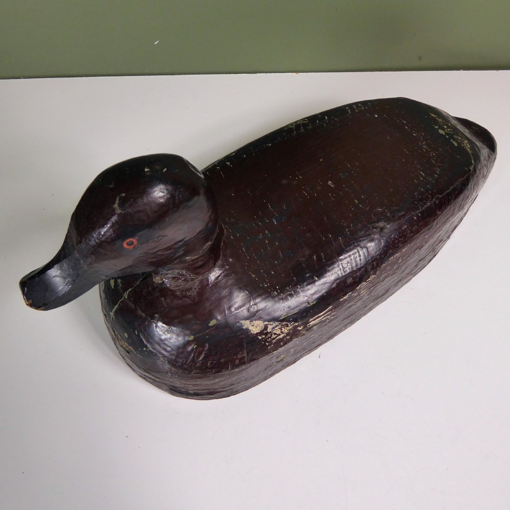 19TH C PAINTED DECOY DUCK View V