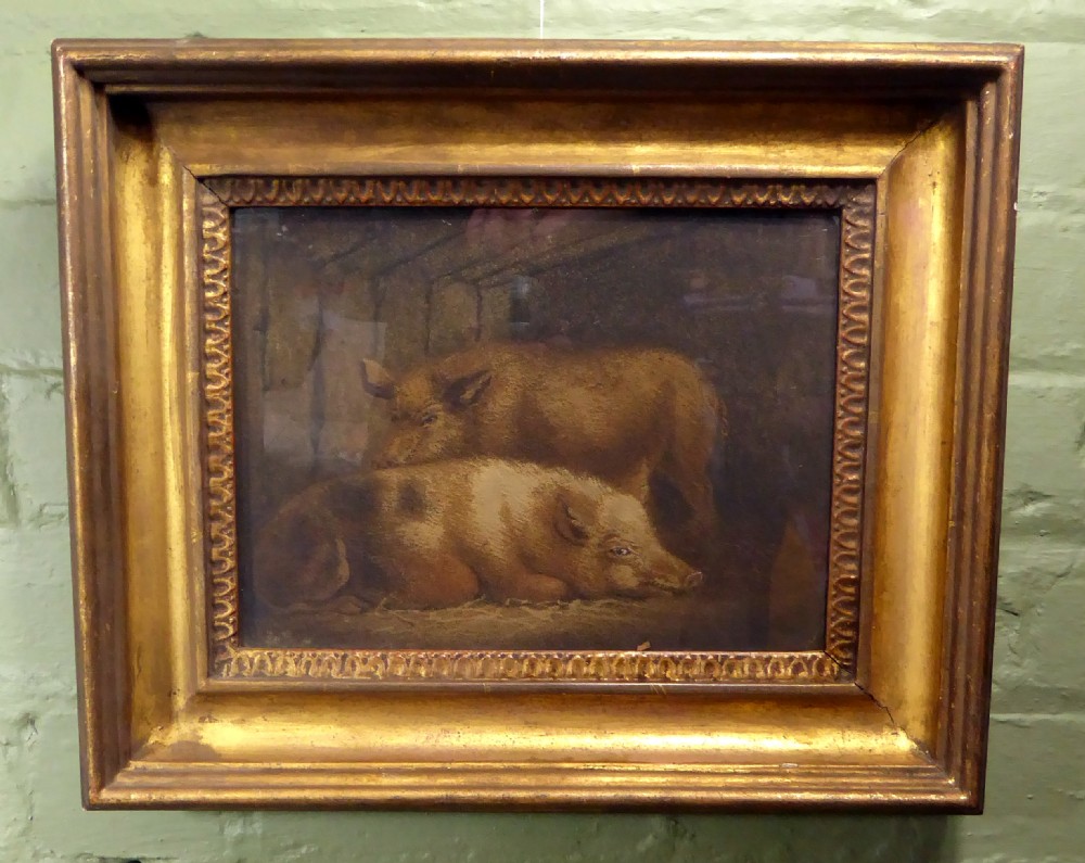 PAIR OF REGENCY SAND PICTURES  View II