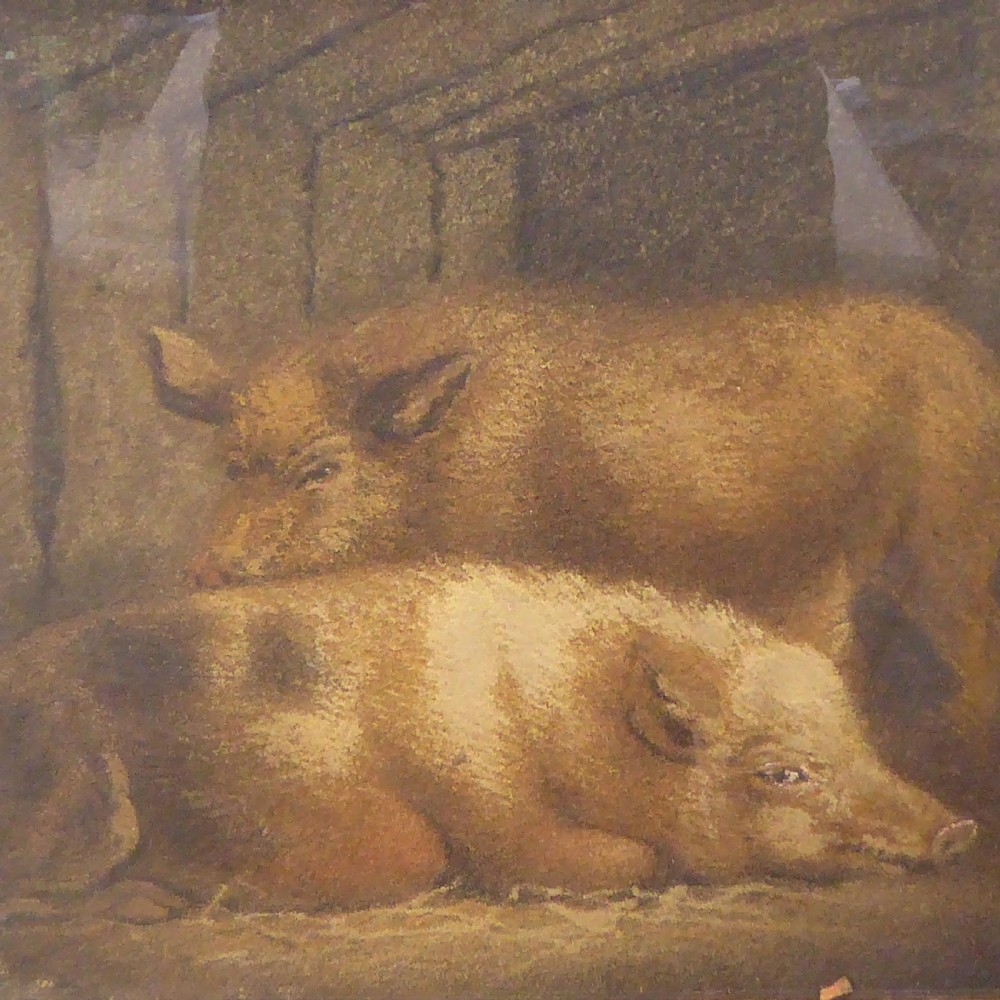 PAIR OF REGENCY SAND PICTURES  View III