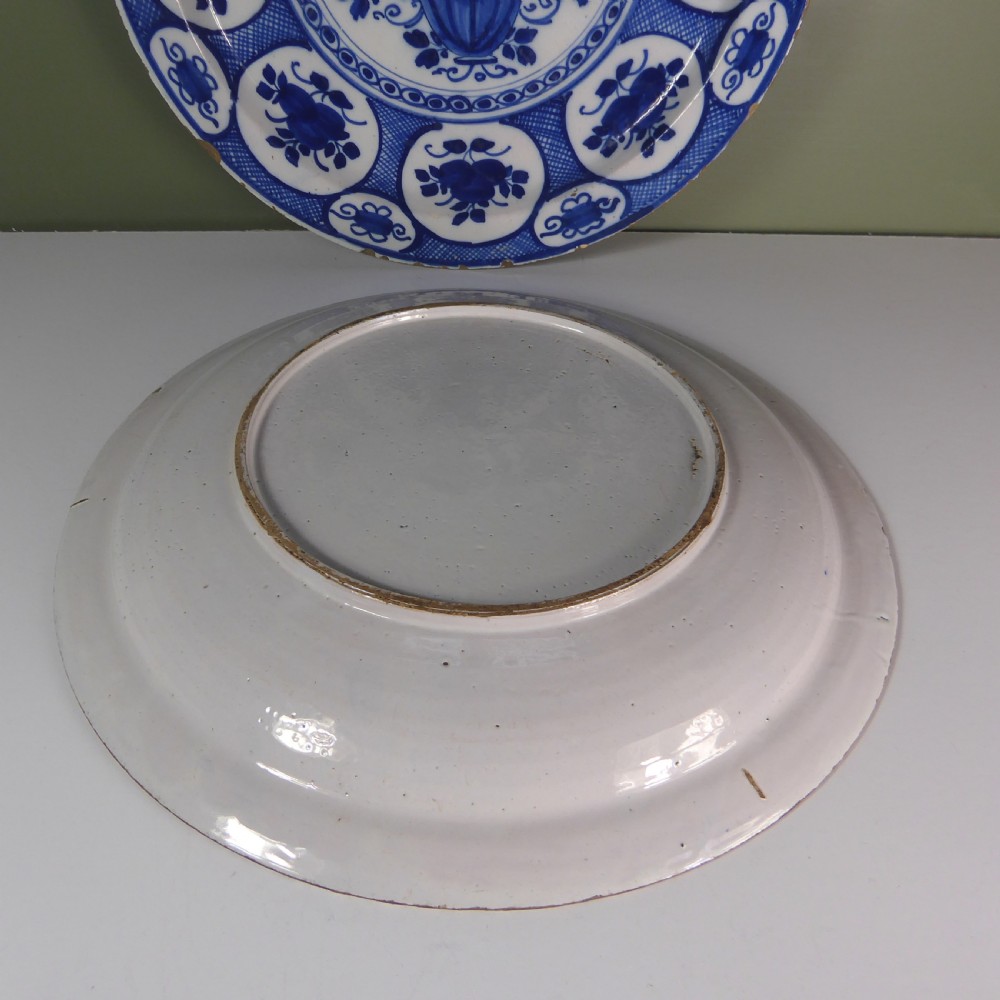 PAIR OF 18TH C DELFT CHARGERS View V